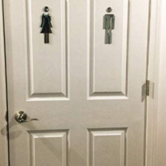 HOST PICK!! Bathroom Door Decals - Picture 10 of 16